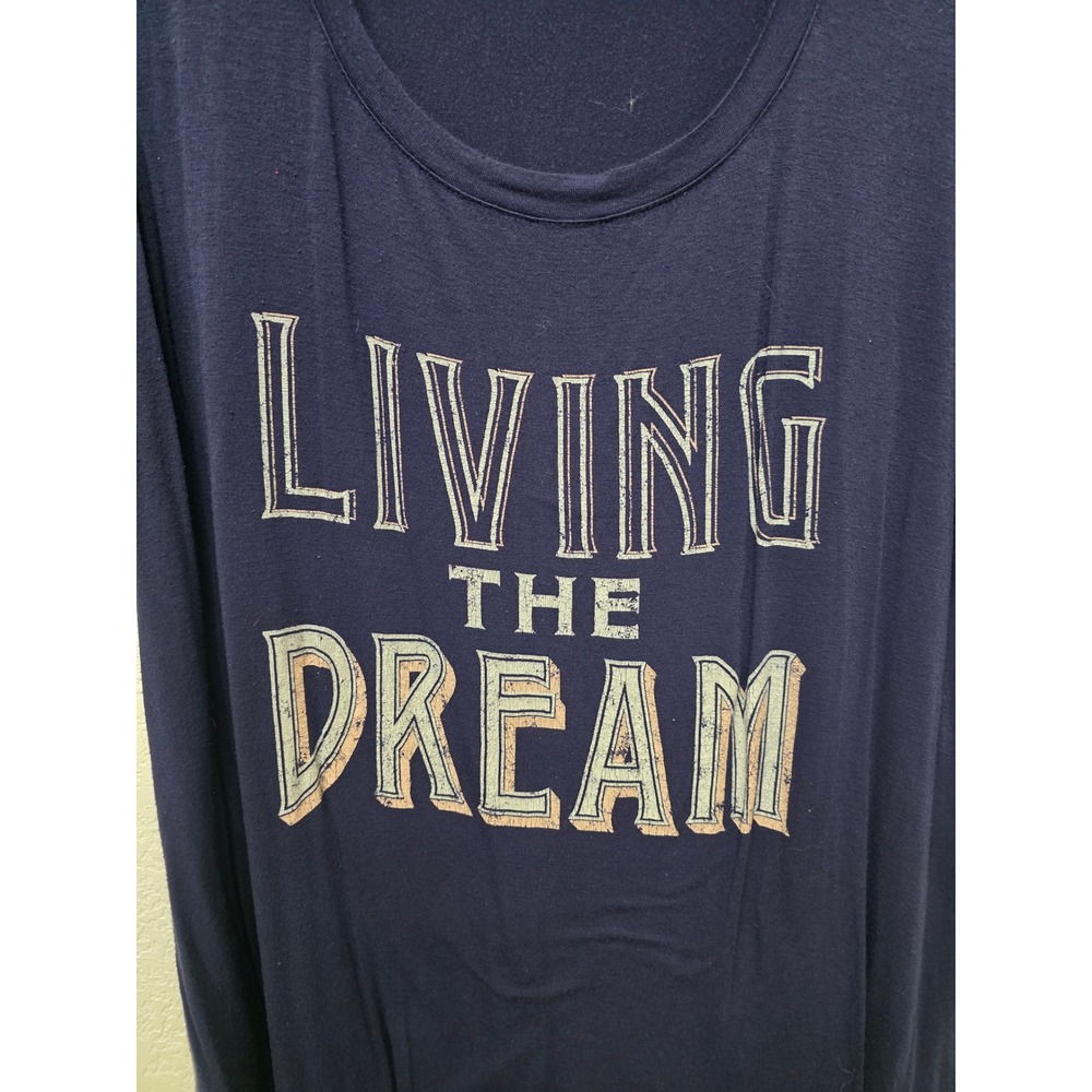 Paisley Raye Living The Dream Navy Graphic Tee 2X - Picture 2 of 7